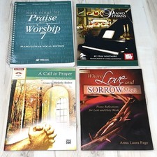 Lot 4 Praise  Worship Christian Religious Gospel Music Books Songbooks Piano