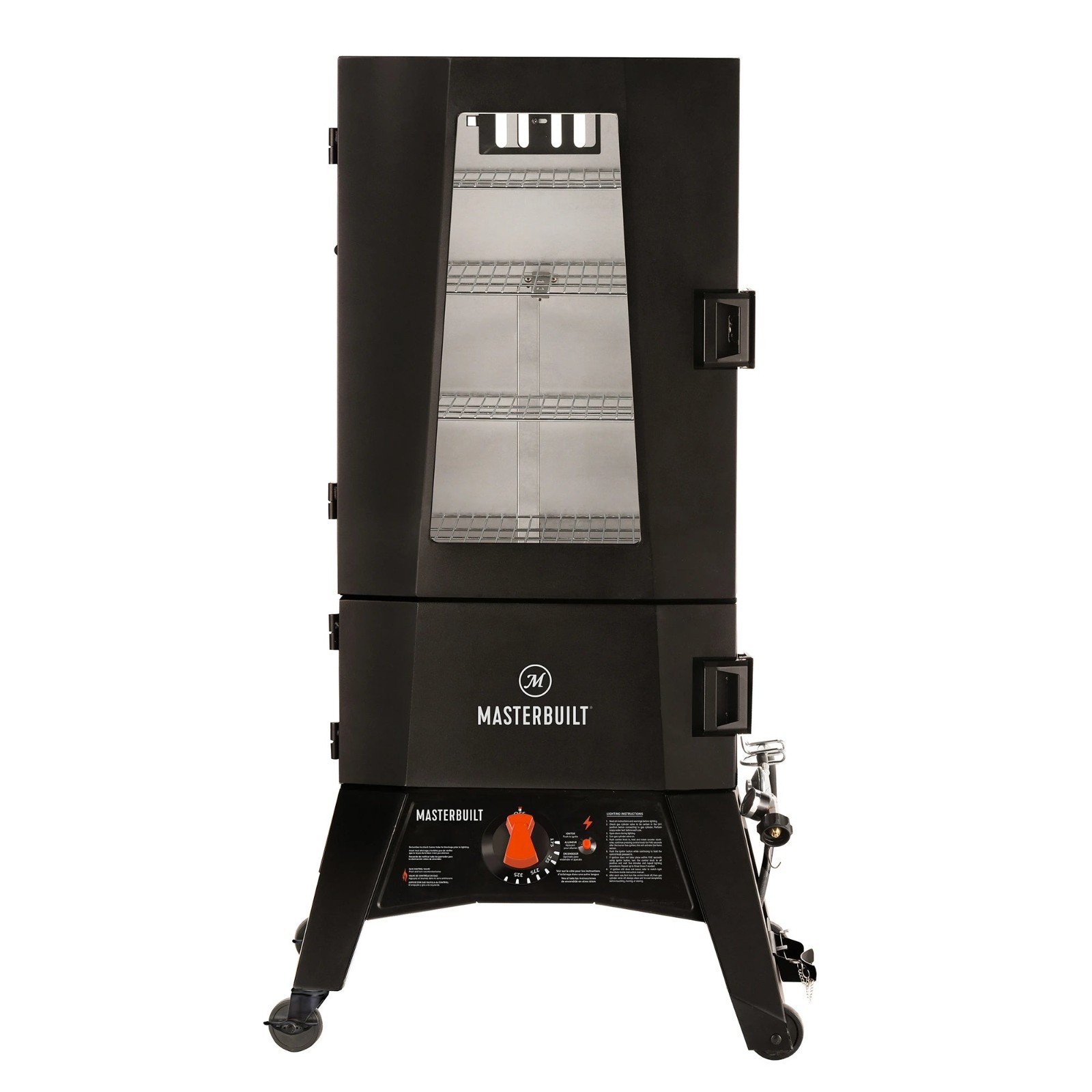 Masterbuilt Propane Smoker Black Steel Construction 4-Rack O