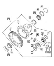 Genuine Mopar Differential Ring Gear 5017849aa Genuine Mopar Differential Ring Gear 5017849aa