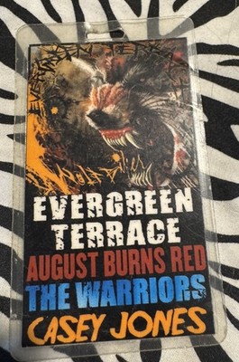Evergreen Terrace August Burns Red The Warriros Wolfbiker Live Backstage Pass