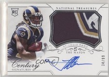 2014 Panini National Treasures 34/99 Tre Mason #308 Patch Auto z0q