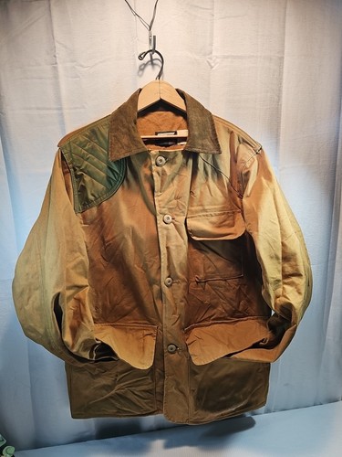 Abrigo de caza de lona marrón XL chaqueta vintage estilo Saftbak #900 3 botones para hombre - Imagen 2 de 9