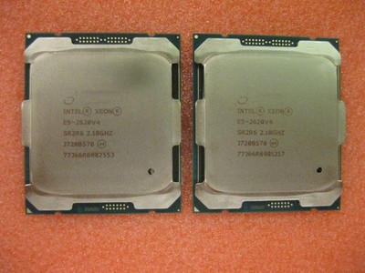 Matched Pair - Intel Xeon E5-2620 v4 2.1GHz 8-Core Processor CPU  LGA2011 SR2R6
