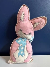 Deft Giveaway Bunny Pillow VTG Rabbit Pink