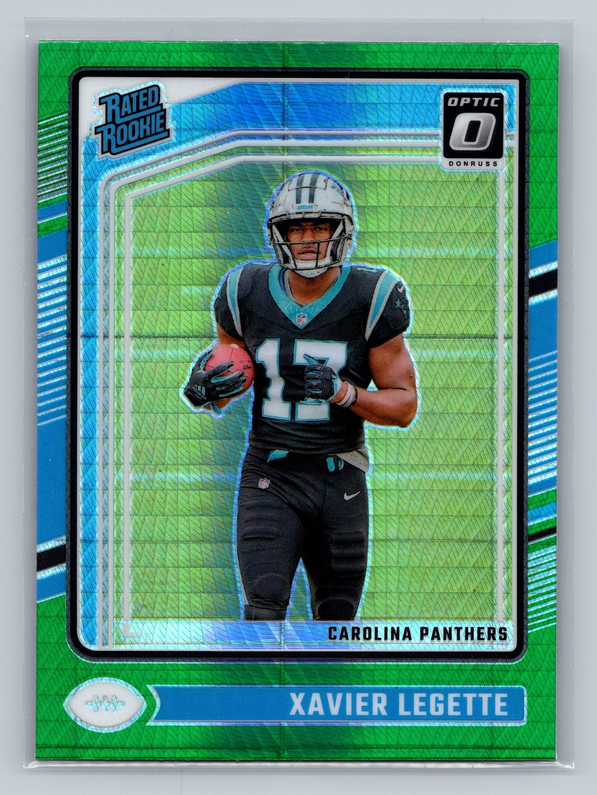 2024 Donruss Optic #299 Xavier Legette Green Hyper
