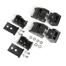 Rugged Ridge Hood Catch Kit For Jeep Gladiator Aluminum Black 11210.21