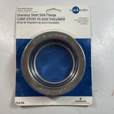 InSinkErator Stainless Steel Sink Flange FLG-SS Polished Chrome, New Sealed
