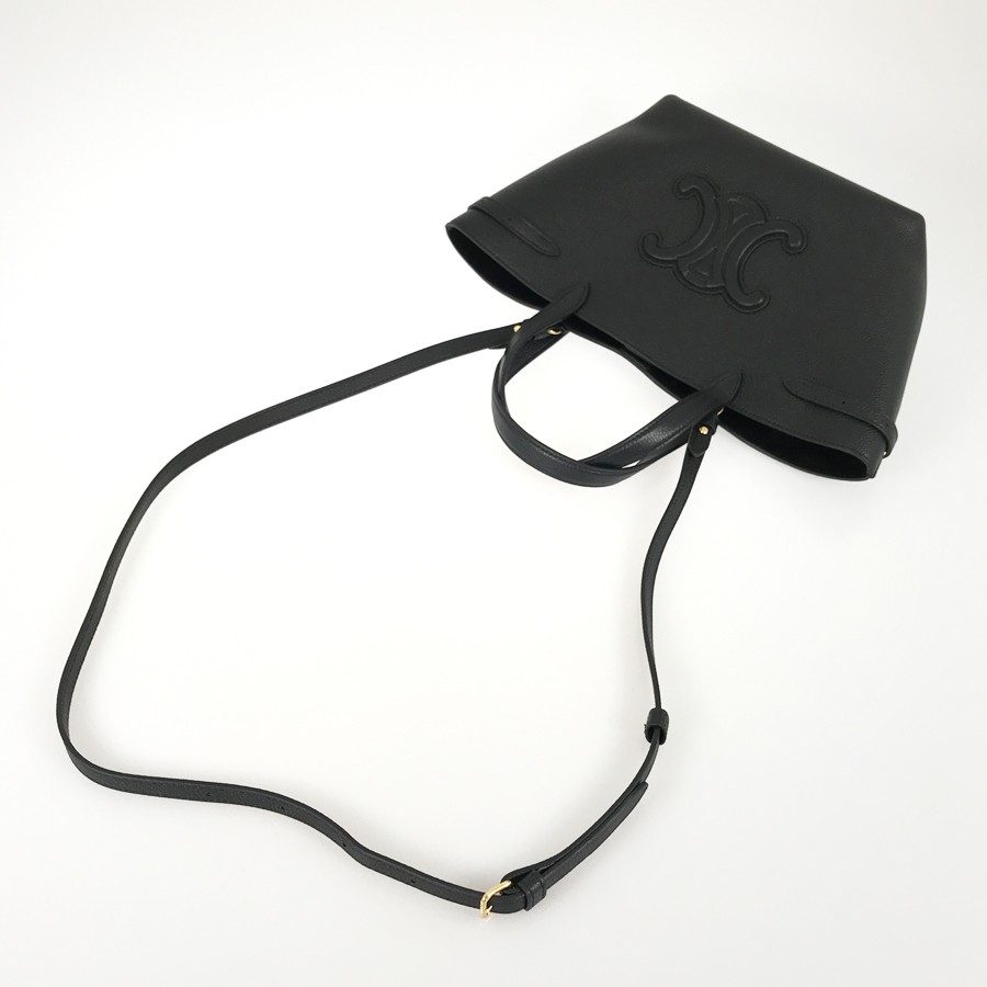 CELINE Triomphe Mini Cover Anais Cuir Leather Hand bag image 9