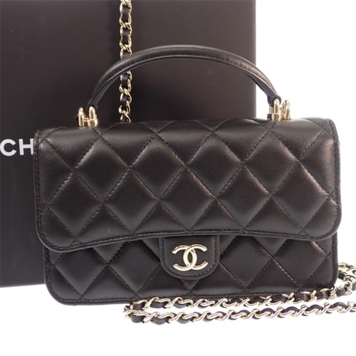 CHANEL Phone Case Matelasse Flap Phone Case AP3226 Shoulder Bag 2WAY Lambskin Bl