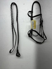 New Silver Fox Brown Cob Snaffle Bridle #20-1135-7-0 BB-16