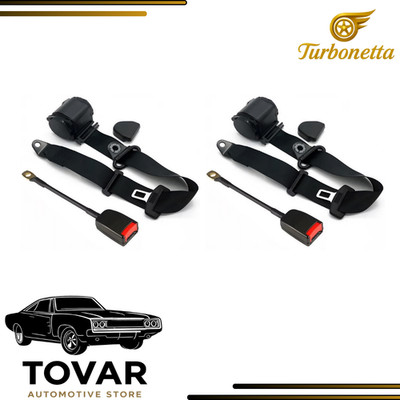 For All Suzuki Vitara Car Seat Belts 2Pcs Front Easy Install Black