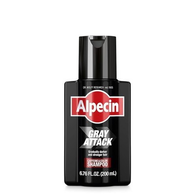 Alpecin Gray Attack Caffeine & Color Shampoo for Men 6.76 Fl Oz (Pack of 1) 