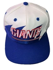 VTG New York Giants Sharktooth Logo Athletic SnapBack Hat NFL