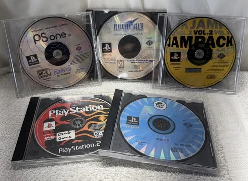 PlayStation 1 PS1 Demo Discs Jampack Discs Final Fantasy Pizza Hut Tested