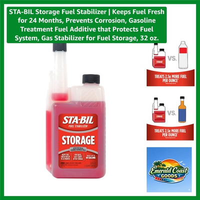 #ad Fuel Stabilizer Keeps Gas Fresh for 24 32 oz Corrosion Free $24.99