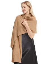 Luxury Cashmere Shawl and Wrap for Women, All-Season Pashmina Scarf Travel Bl...