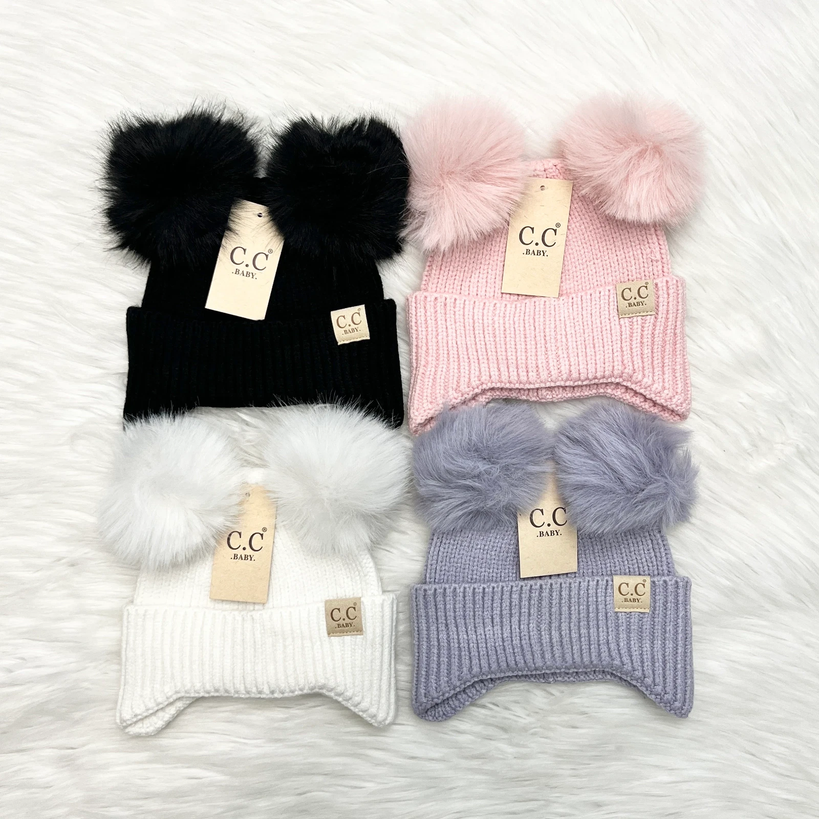 Baby C.C Premium Ear Flap Double Pom Beanie, Winter Beanies, Premium Beanies
Opens in a new window o