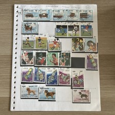 Kambodża X6 stron MM/ Używane ponad 100 znaczków