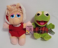 1987 McDonald s Jim Henson Baby Miss Piggy Kermit Muppets 9" Plush