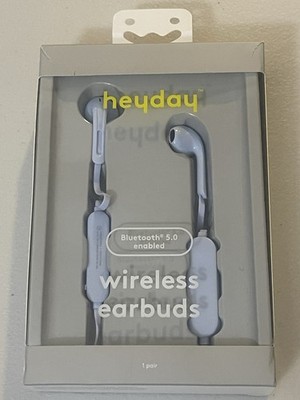 Heyday Wireless Earbuds Bluetooth 5.0 Enabled NEW OPEN-BOX - Light Blue