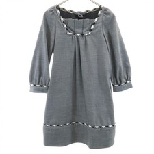 Marc Jacobs Gray Wool Long Sleeve Dress XS Used