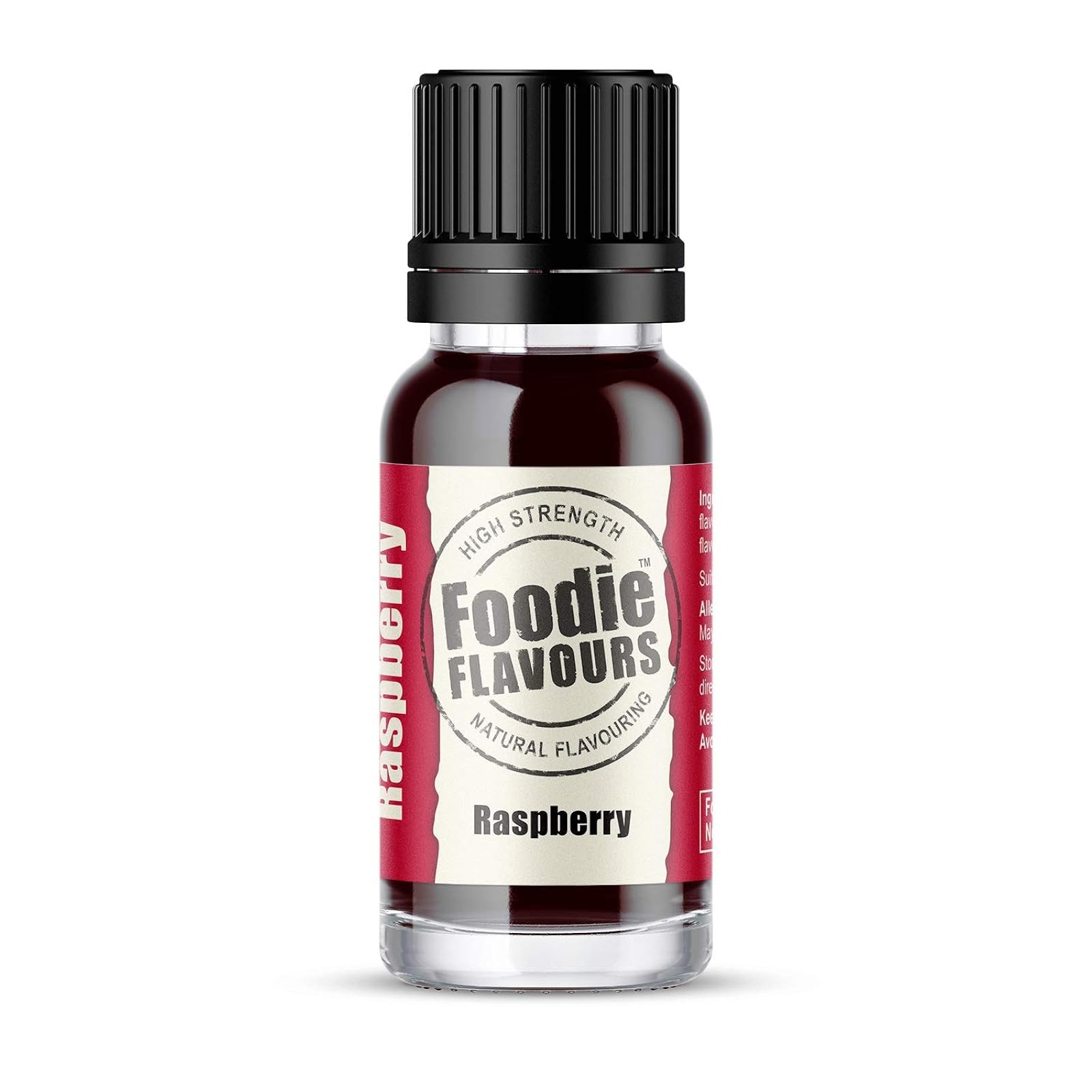 Foodie Flavours Natural Raspberry Flavouring, High Strength - 15ml - Image 2