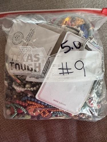 5.0 Pounds Bag Of Craft Lot Jewelry Some Wearable Bracelet And More - Picture 1 of 17