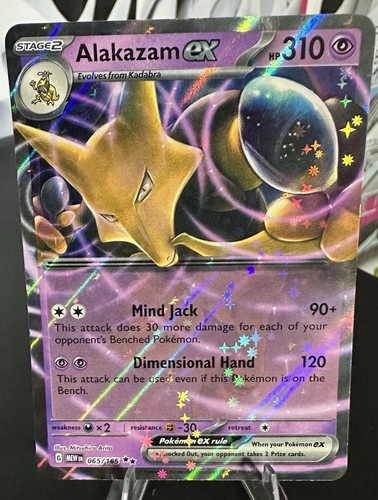 Pokémon TCG Alakazam EX Holo 151 English Edition 065/165
