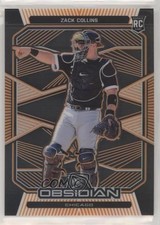 2020 Panini Chronicles Obsidian Electric Etch Orange 8/50 Zack Collins #18 3b3