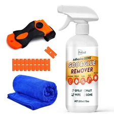 Adhesive Remover Goo & Glue Remover with Plastic Scraper Sticker Remover for ...