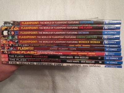 DC TPB Lot of 11 Complete World of Flashpoint + Other Flash Titles, Time Masters