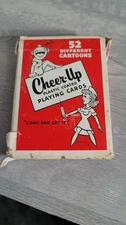 Vintage USA - Cheer-Up - 52 Playing Card Deck - Humor Cartoons - Complete