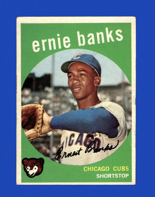 Ernie Banks Baseball 1959 Season Sports Trading Cards