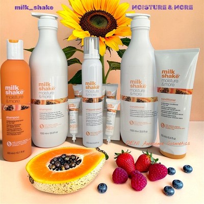 milk_shake MOISTURE &MORE Shampoo, Conditioner, Whipped Cream Foam, Lotion