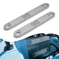 Upgraded Boat Transom 15 inches x 3 x 1.5 inches, Bright silver luster