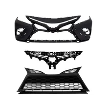 Front Bumper Cover Grille Grill Kit Fit For Toyota Camry 2021 2022 SE XSE