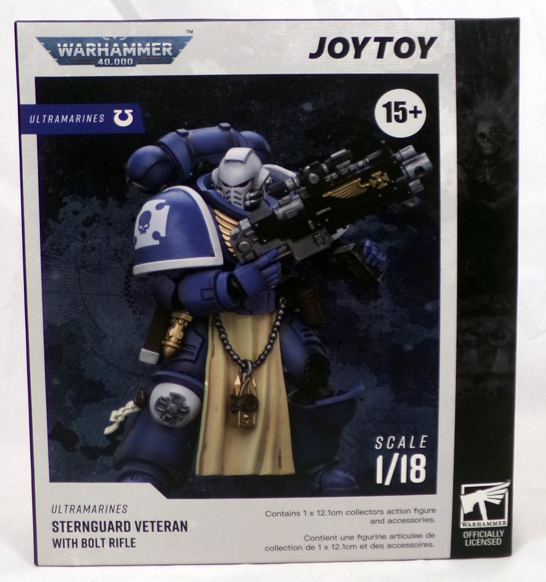 JoyToy - Space Marines - Ultramarines - Sternguard Veteran With Auto Bolt Rifle 118 Warhammer 40k 12cm