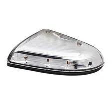  LED Side Mirror Turn Signal Puddle Light Lamp Assembly Compatible Right-Clear