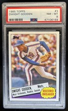 1985 Topps Dwight Gooden Rookie RC #3 Mets PSA 8