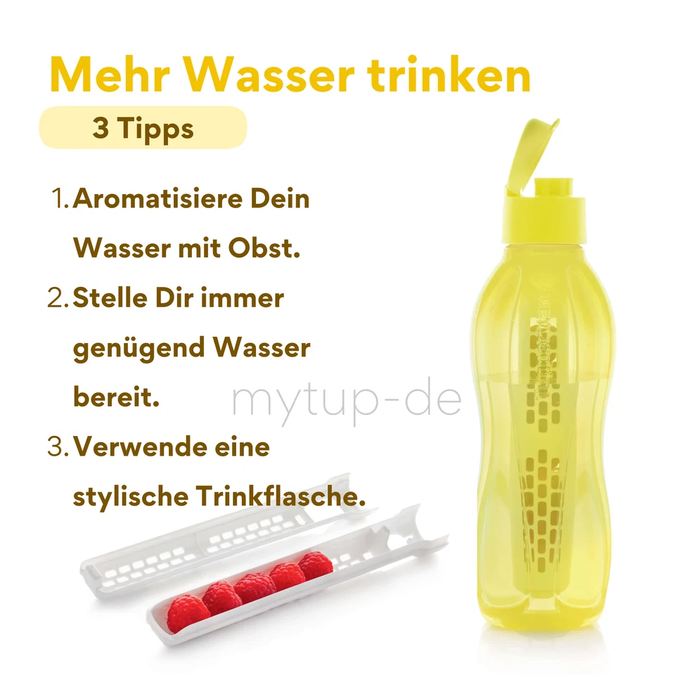 Tupperware EcoEasy Trinkflaschen Einzeln oder Set: 90ml 310ml 500ml 1L 1,5L 2L  - Bild 4 von 4