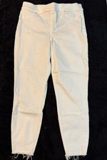 Women's SPANX White Distressed Ankle Jeans XL