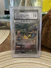 Pokémon Pikachu TCG Scarlet& Violet 151 Illustration Rare Holo CGC 10
