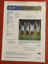 3 X Poland Footballers Signed Picture