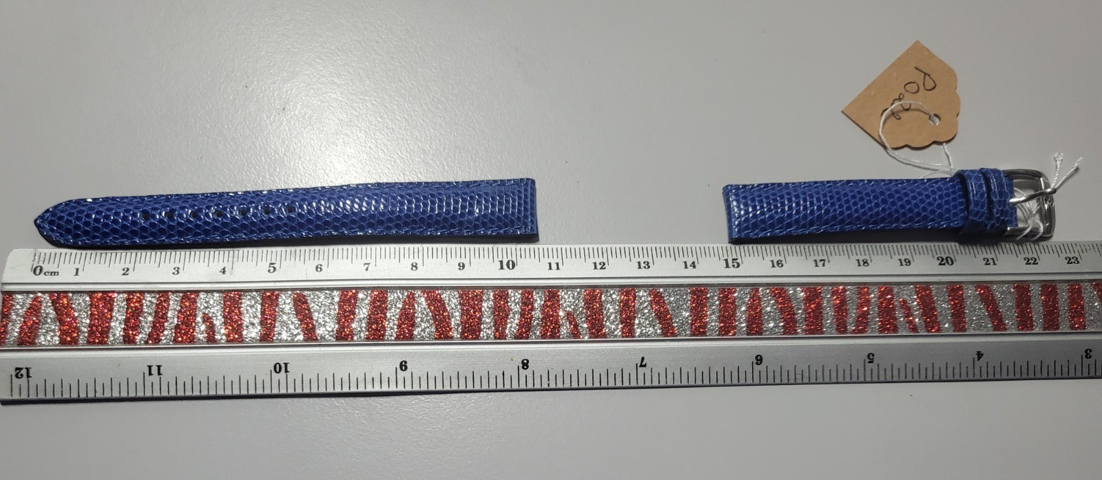 Bracelet montre bleu 13mm cuir Kaufmann pour remplacer un bracelet usé avec élégance