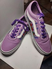 VANS Old Skool Floral Purple Canvas Women's Low Top Sneakers