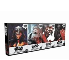 Star Wars Collectors Puzzle Set, Set of 4 1,000 Piece Puzzles Collectors NEW