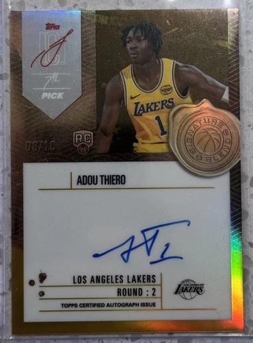 2025 Topps Signature Adou Thiero Gold (RAW)