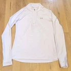 Under Armour 1/3 Zip Woman's White Long Sleeve Shirt Size S