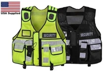 High Viz Tactical Security Vest, HiVis, CCTV, Dog Handler, Press, Event, Doorman