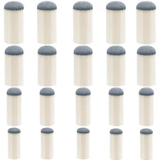 20-Piece Pool Cue Tip Replacement Kit, 4 Sizes for Billiard Accessories